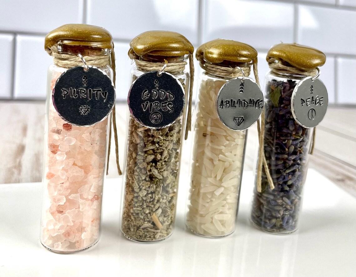 4 Corners Home Blessing Spell Jars Good Vibes Purity Etsy