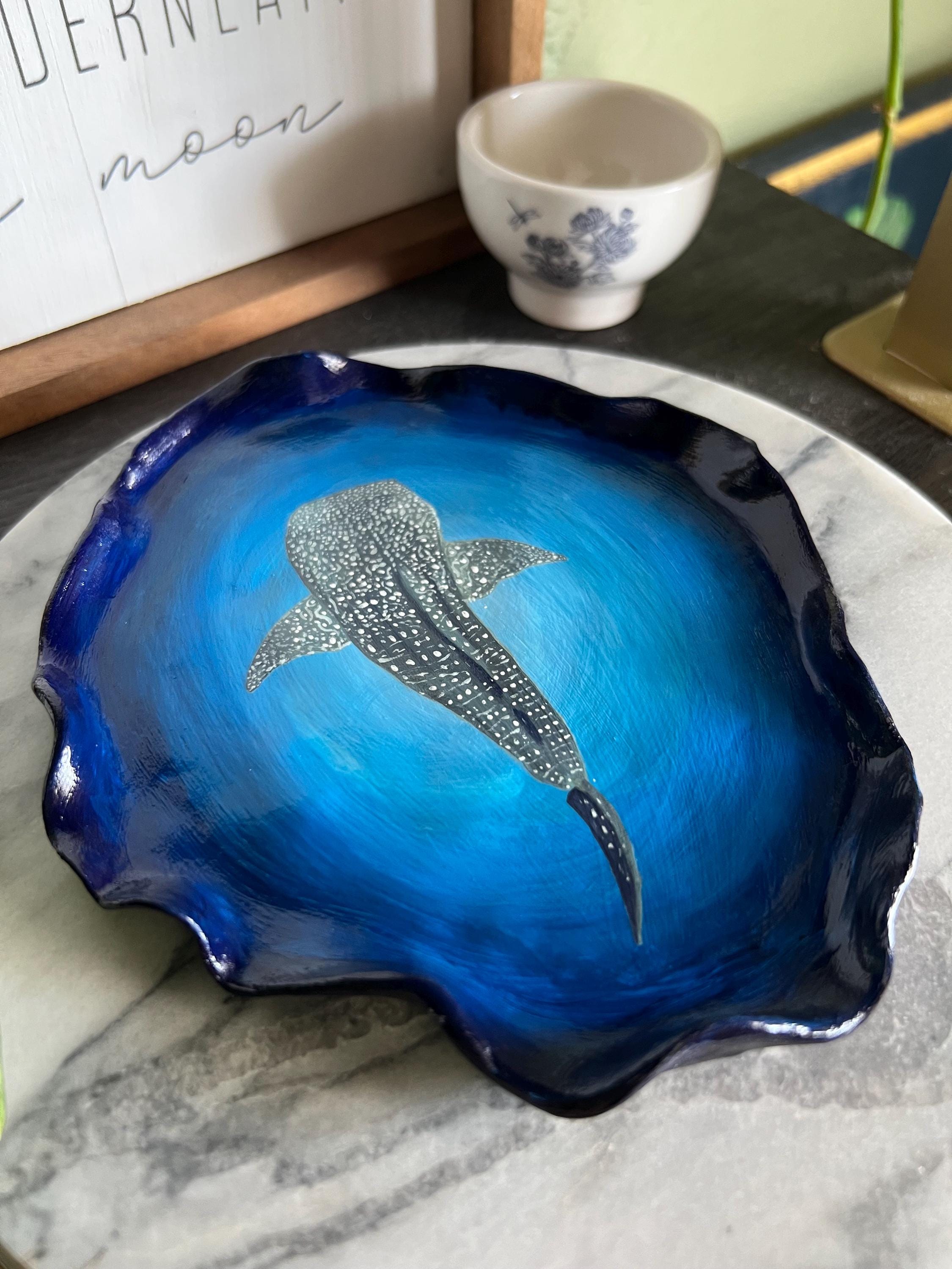 Deep Blue Puddle Trinket Dishes