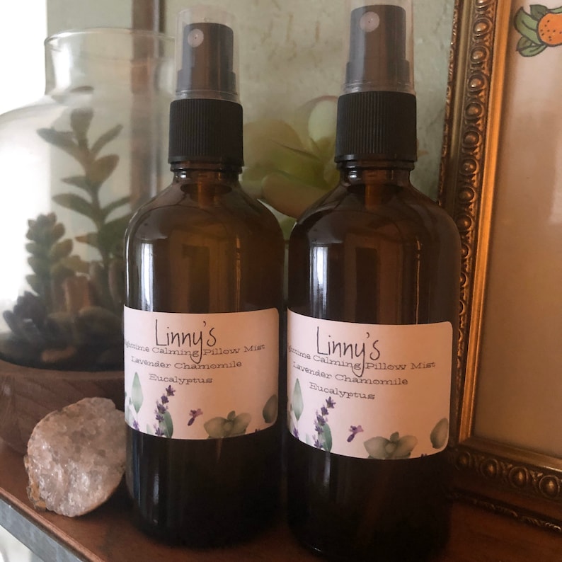 Eucalyptus Lavender Chamomile Linnys Calming Pillow Mist 4 Etsy