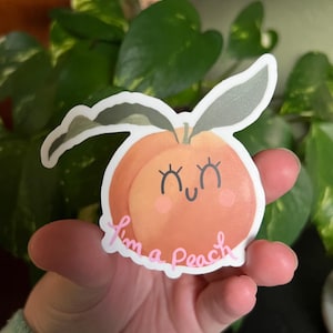 Large “I’m a peach” Sticker