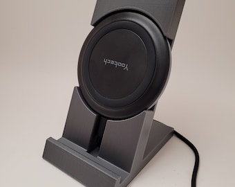 ワイヤレス充電器用スマホスタンド | Yootechワイヤレス充電器用 | 3Dプリント | カスタマイズ可能 | スタンドのみ、充電器は付属しません