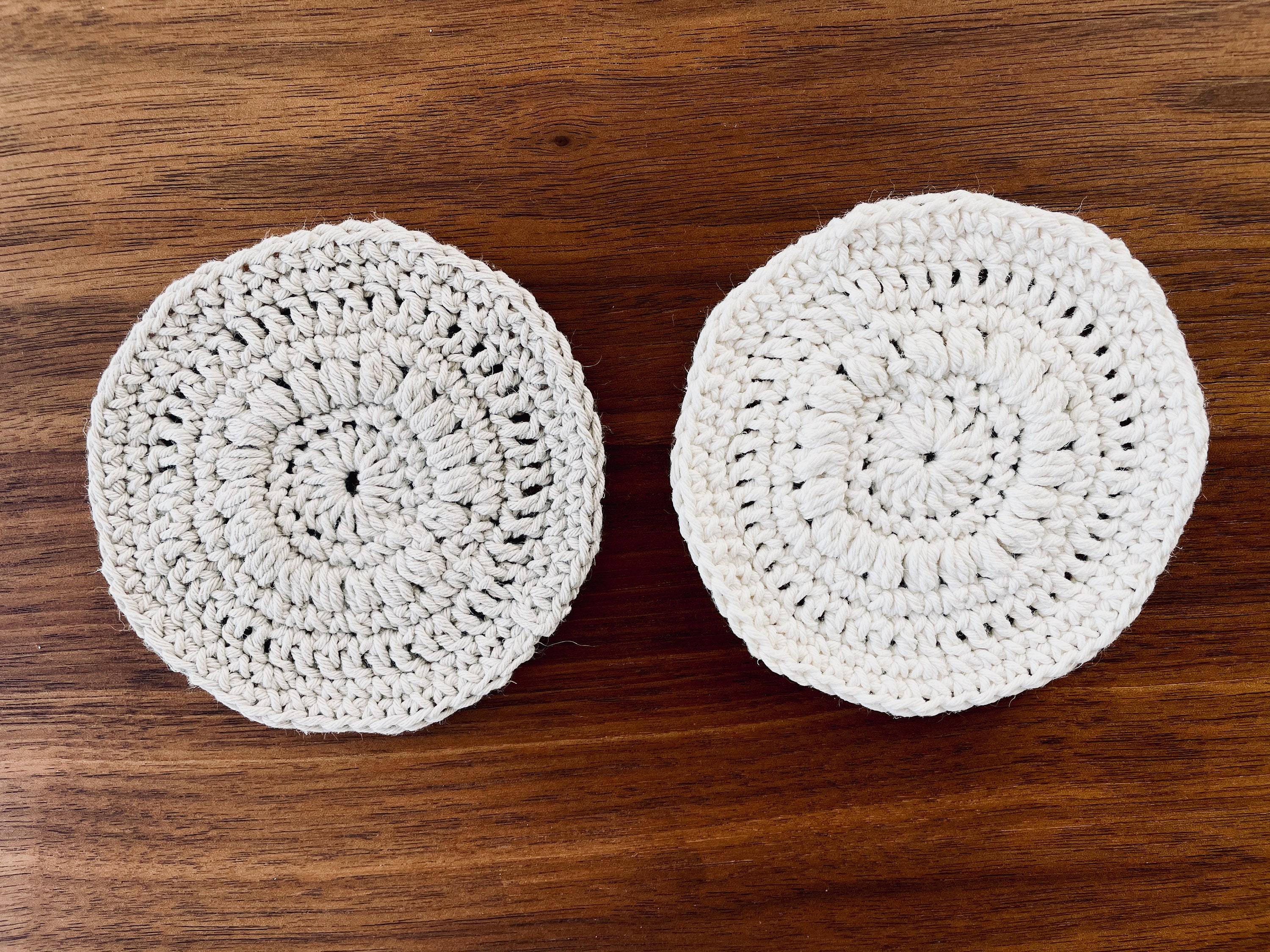Crochet cottonhemp coasters Etsy