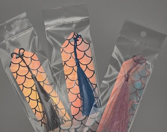 Iridescent Acrylic Mermaid Fish Scale Bookmarks — Odd Mind Makes