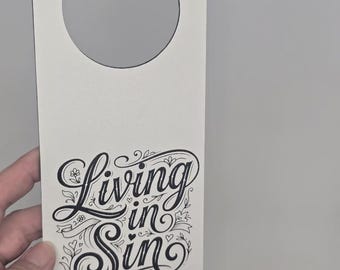 Door Hanger — Leatherette & 3D Printed — UV Printed — Home Decor Gift — Odd Mind Makes