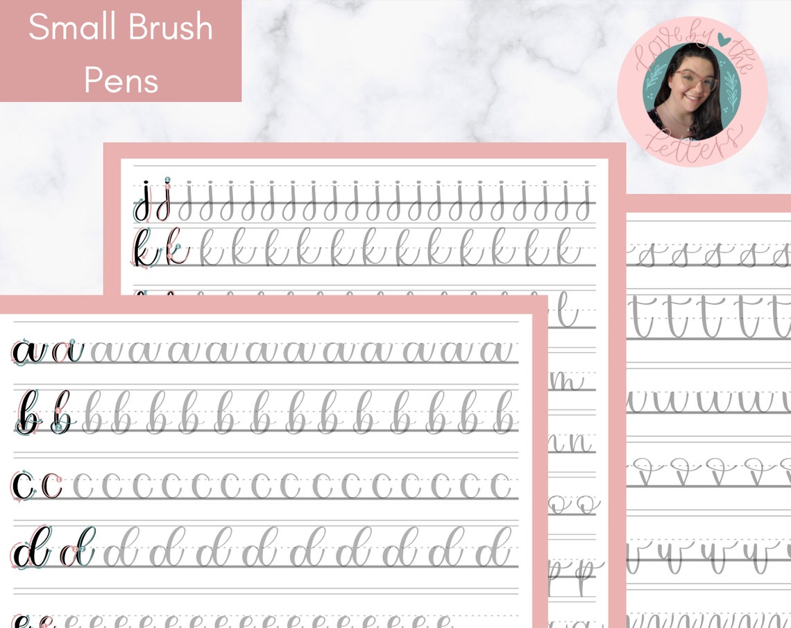 Printable Hand Lettering Practice Sheets Printable Hand - Etsy