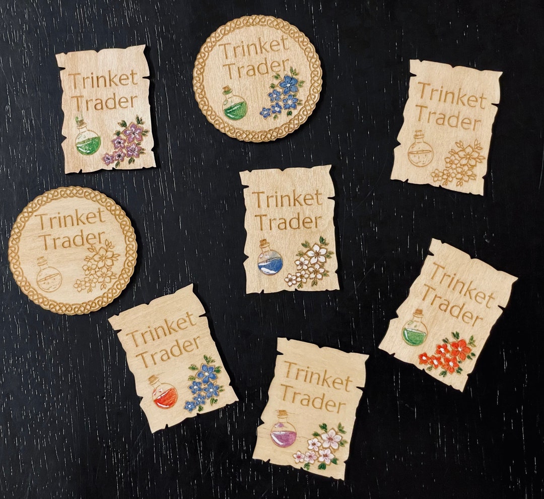 Trinket Trader Badge Pin - Etsy