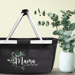 Einkaufskorb | shoppingbag | Eukalyptus | Oma oder Mama | Geschenk Muttertag