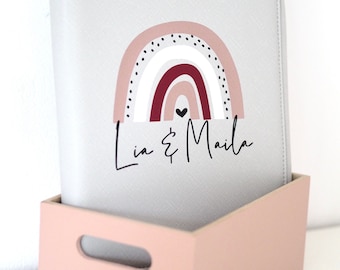U-stitch cover organizer | light gray | Rainbow | personalized