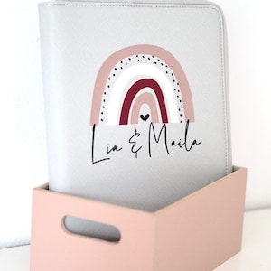Organizzatore per copertine U-book | grigio chiaro | Arcobaleno | personalizzato