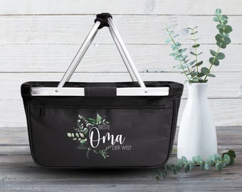 Einkaufskorb | shoppingbag | Eukalyptus | Oma oder Mama | Geschenk Muttertag