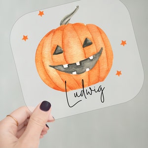 Bügelbild | Halloween | personalisiert | Kürbis