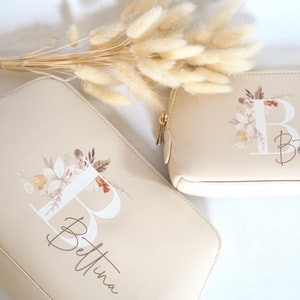 Personalize cosmetic bag beauty bag makeup bag Bohemian image 2