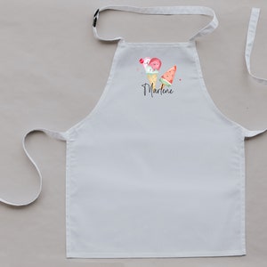 Children's apron Cooking apron Baking apron for children Apron personalized 2 sizes Painting apron Ice image 2