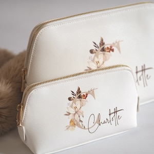 Personalize cosmetic bag beauty bag makeup bag Bohemian image 7