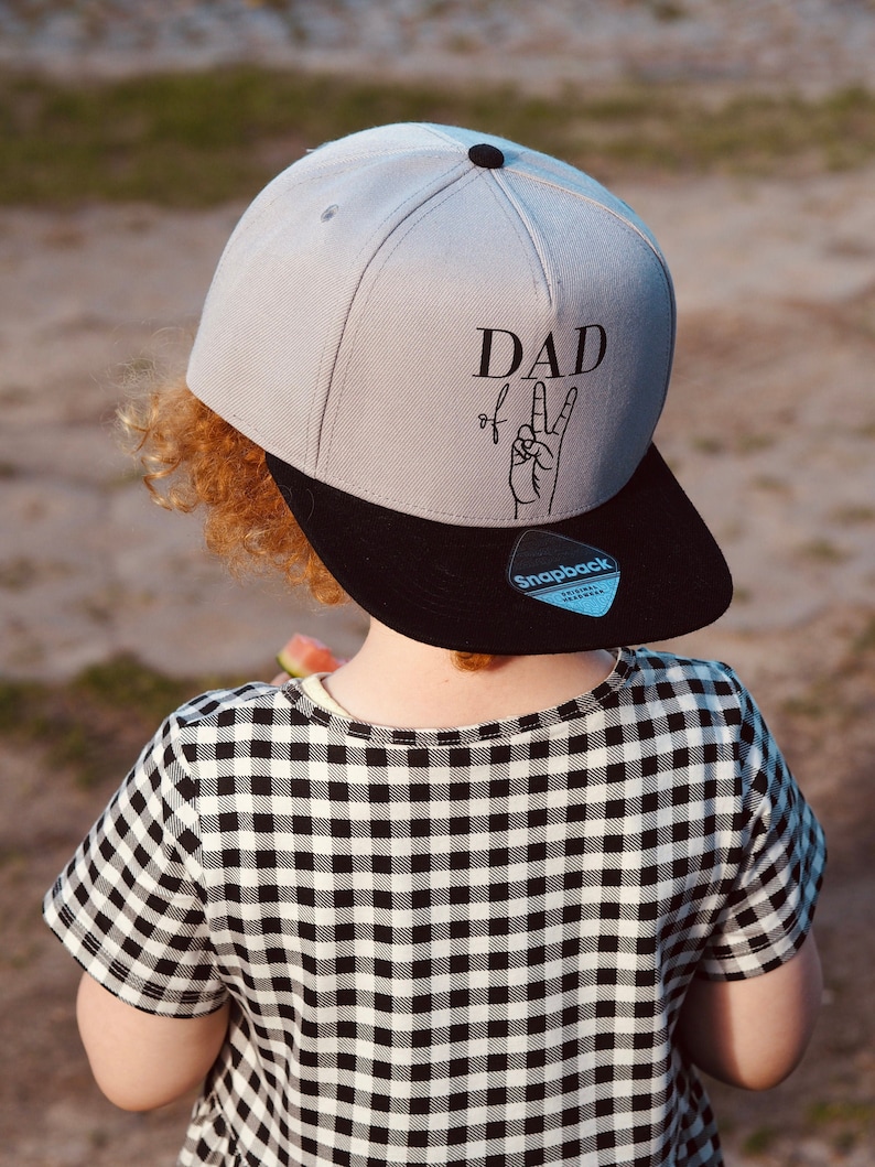 Cap Snapback Cappy basecap DAD of two, DAD of three DAD of Four Geschenk Papa Bild 3