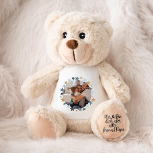 Personalized plush toy | Cuddly toy | Gift for children | Owl and other animals | Personalized gift | With photo | Stars