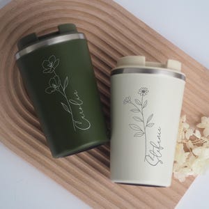 Tazza termica con incisione | personalizzato | Donne | vari motivi | inciso | Tazza da caffè | per andare con il nome | Segno zodiacale | Festa della mamma