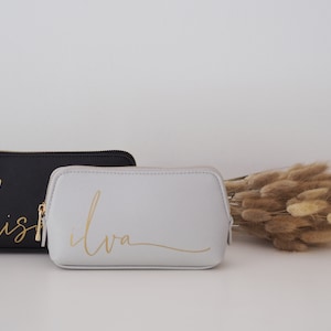 Personalize cosmetic bag beautybag make-up bag swashes image 2