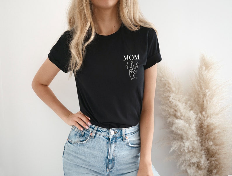 Mom-Shirt, Mom to be, Mom of twins, Mom of two, Mom of three Bild 1