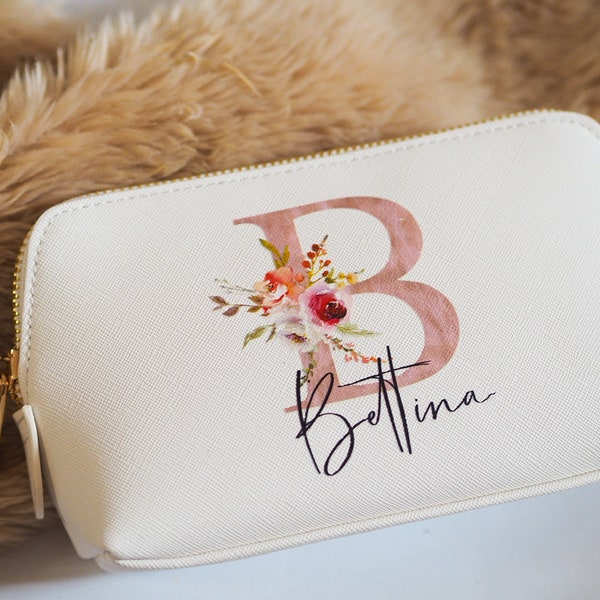 Personalisiere Kosmetiktasche | beautybag | schminktasche | Rosegold