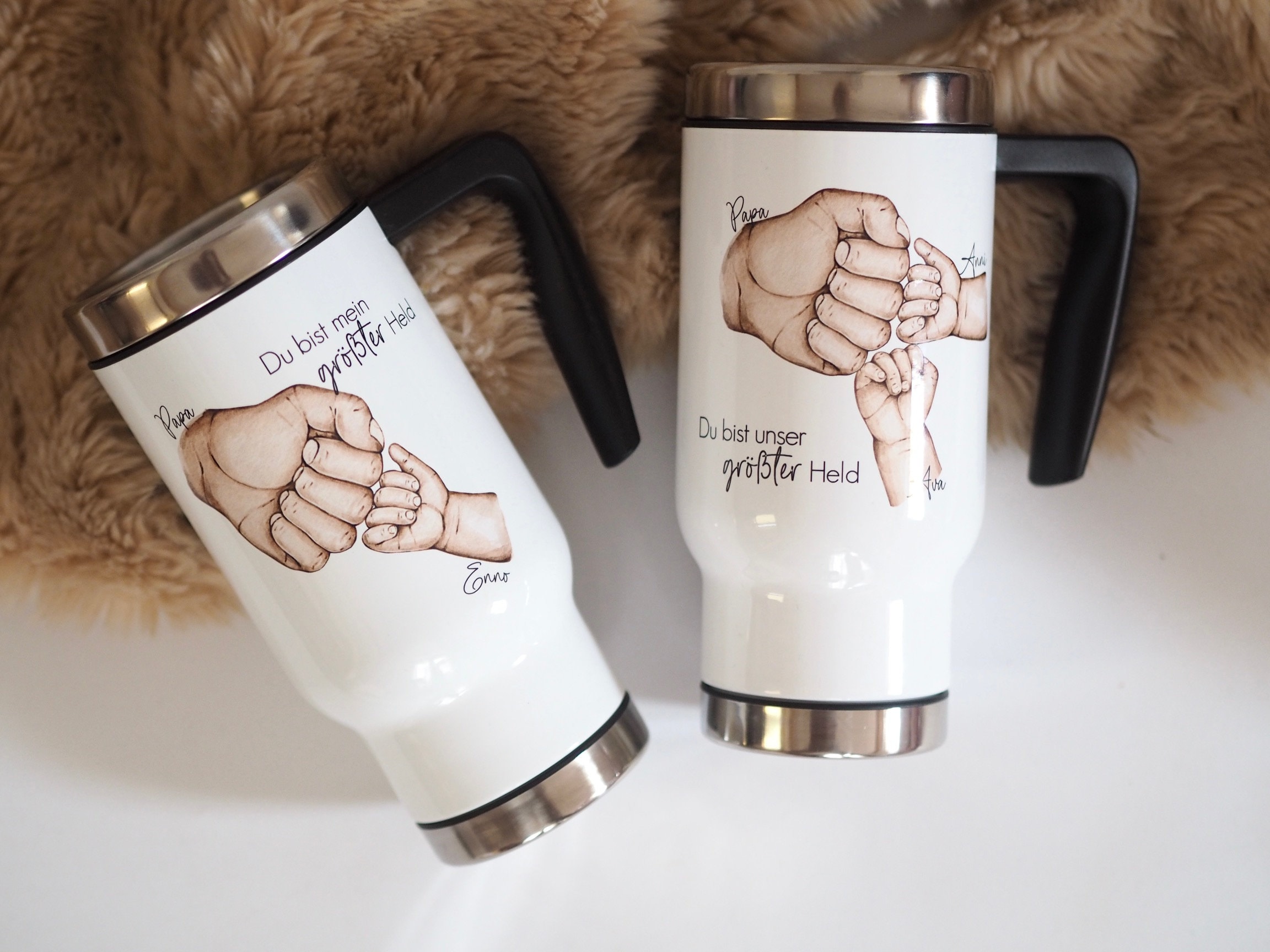 Onebttl Bierkrug Mit Deckel - Praktischer Thermobecher Als Geschenk Für Papa