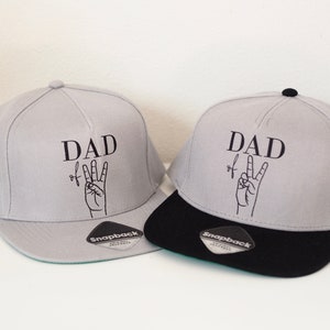 Cap Snapback Cappy basecap DAD of two, DAD of three DAD of Four Geschenk Papa Bild 2