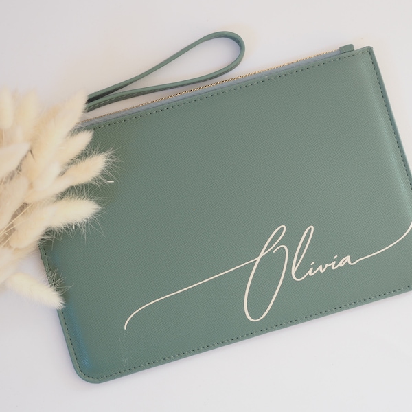 Personalized clutch, pouch, small bag, bridal bag, handbag | gift maid of honor
