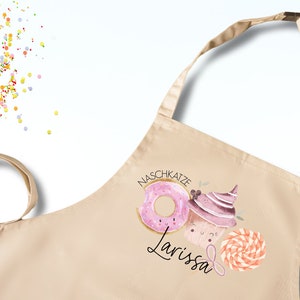 Children's apron | Cooking apron | Baking apron for children | Apron personalized | 2 sizes | Painting apron | sweet tooth