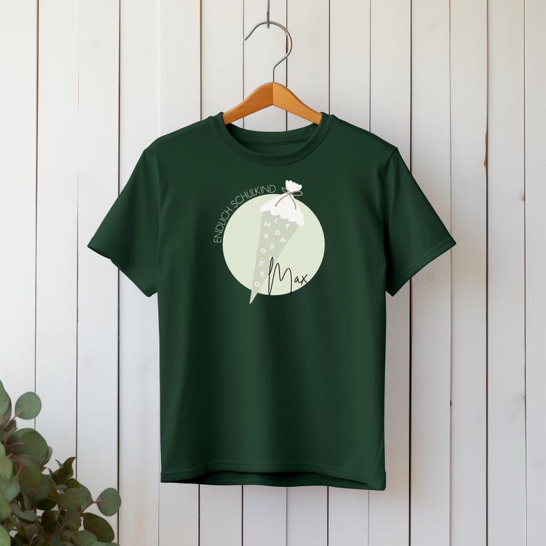 Personalized back-to-school shirt with name – Finally a schoolchild T-shirt for kids – Back-to-school gift – School start outfit image 2