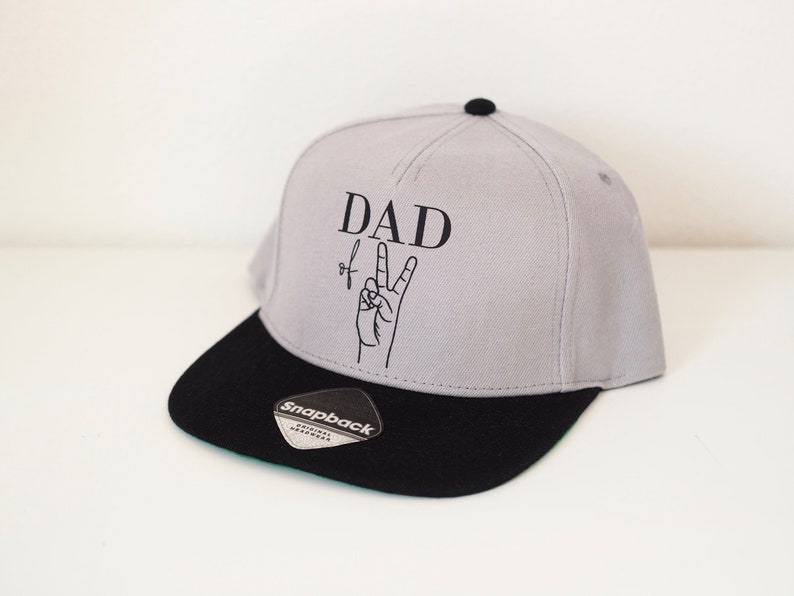 Cap Snapback Cappy basecap DAD of two, DAD of three DAD of Four Geschenk Papa Bild 1