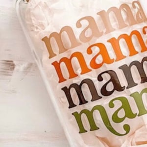 Mama Glass cup with Lid and Straw | Mama Iced Coffee Cup
