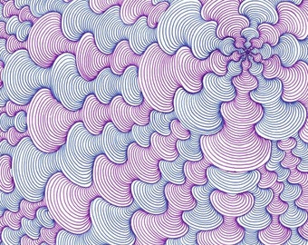 Purple & Blue Dream Abstract Art – Modern Wall Decor – Colorful Abstract Artwork – Digital Download