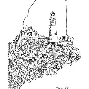 Maine in One Line by Tyler Foust