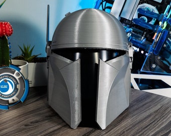 The Partisan Mandalorian Custom Helmet - Premium Wearable 3D Printed with Visor Included And Optional Lining