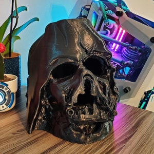 Melted Darth Vader Helmet Premium 3D Printed Prop - Etsy
