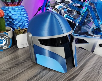 Mandalorian Foundling Helmet - Premium Wearable 3D Printed with Visor Included