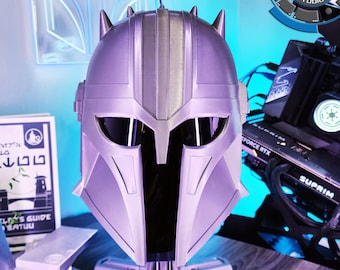 The Armorer Mandalorian Helmet With Visor - Life Sized Wearable with Optional Liner