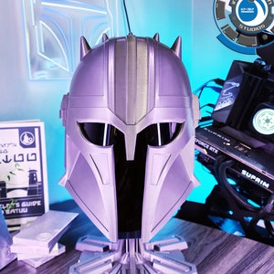 The Armorer Mandalorian Helmet With Visor - Life Sized Wearable with Optional Liner