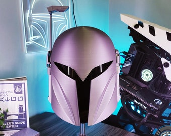 Bo Katan-helm van The Mandalorian - Premium 3D-geprinte helm Draagbaar met vizier inbegrepen en optionele voering