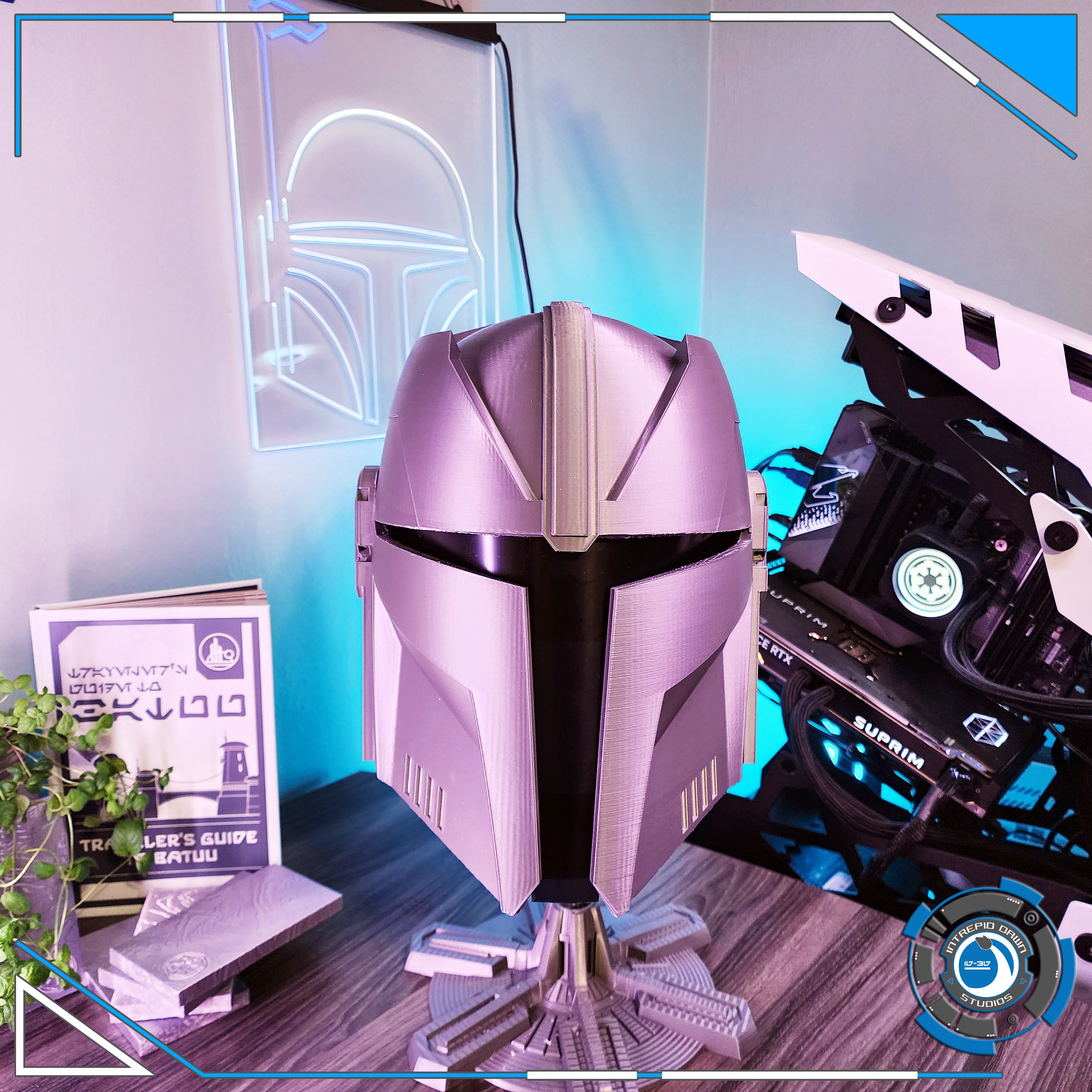 The Liege Mandalorian Custom Helmet - Premium Wearable 3D Printed
