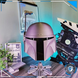 Axe Woves Mandalorian Deathwatch Style Helmet 501st Approvable - Life Sized Wearable with Optional Liner