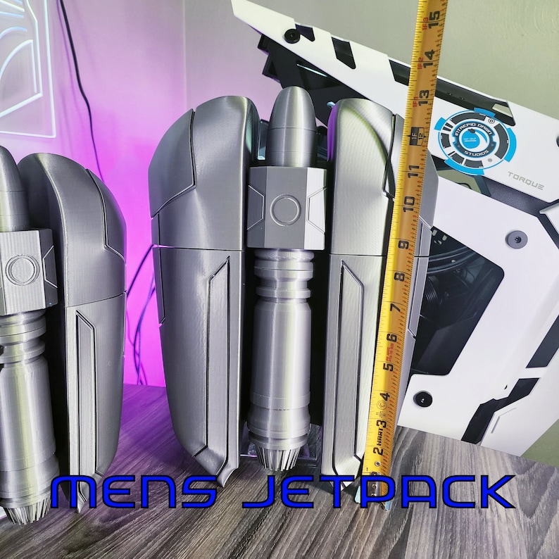 Sabine Wren / Imperial Super Commando Jetpack - mannelijke en vrouwelijke maten - Premium levensgrote draagbare cosplay-prop Male Sizing