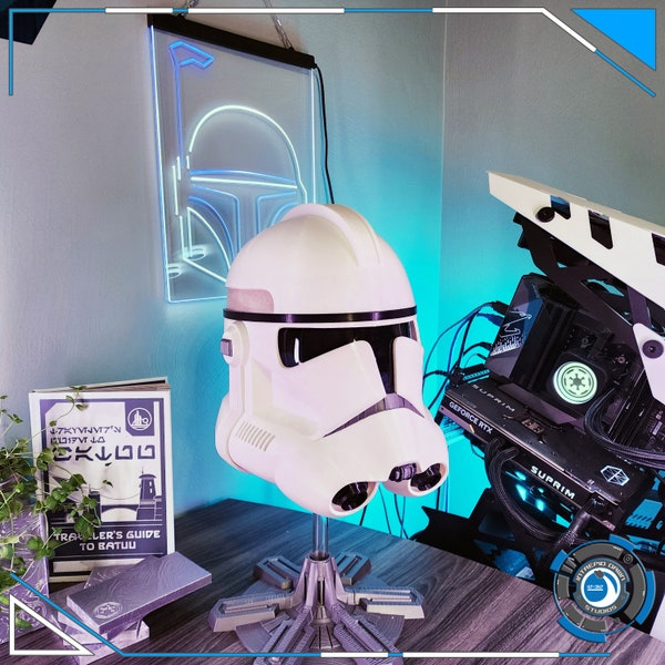 Phase 2 Clone Trooper Helmet Kit -Wearable Lifesized Premium Cosplay Helmet with Visor and Optional Foam Lining