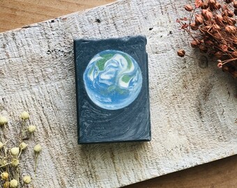 Planet Earth Soap Bar, Vegan, Handmade, Cold Process