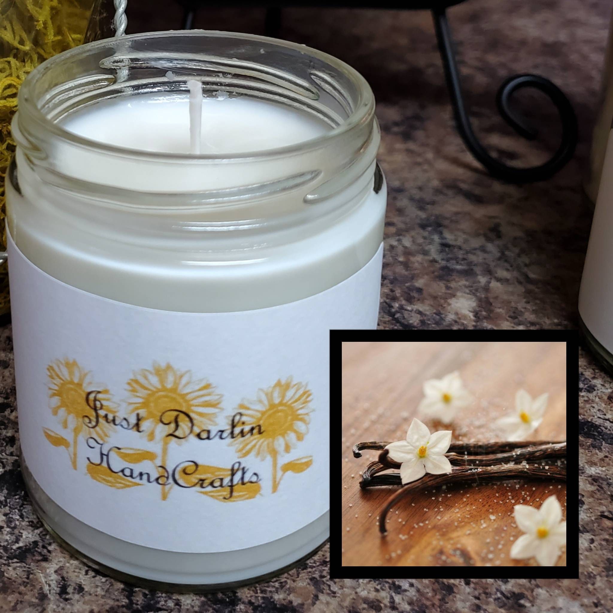 Dye Free Candle Vanilla Candle Cozy Vanilla Soy Candle Phthalate Free
