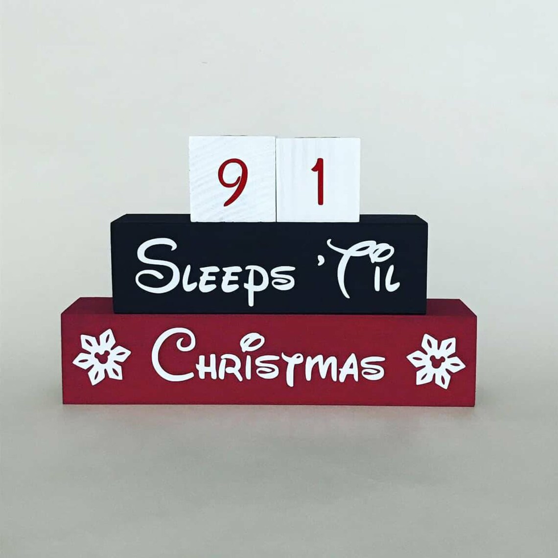 Tage Bis Weihnachten 2022 Countdown Weihnachts countdown Blöcke Tage bis Weihnachten Etsy