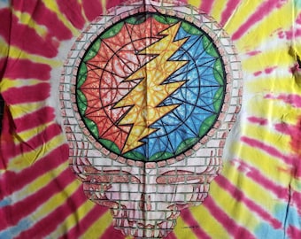Vintage 1994 summer tour Grateful Dead Stained Glass Steal you face shirt Size  L near perfect condition single stitched