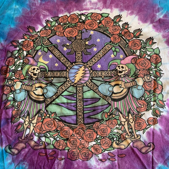 2000's Liquid Blue Grateful Dead Tie Dye Mandala-