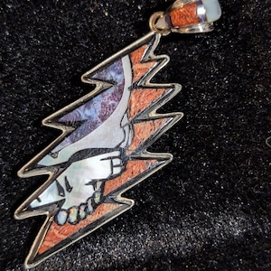 Sterling Silver Grateful Dead Necklace - Etsy