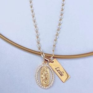 San Judas Tadeo Neklace Personalized-  San Judas Tadeo Cadena  - Catholic Gift San Judas Tadeo-  Bridesmaid Gift- Catholic Jewelry-
